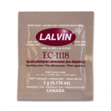 Gedroogde gist EC1118 Lalvin™ - 5 g