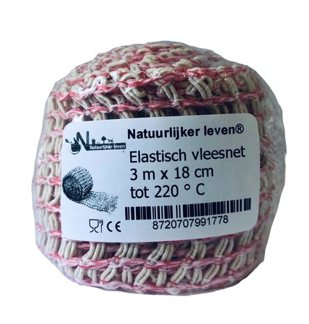 Elastisch vleesnet 3 m x 18 cm tot 220 ° C