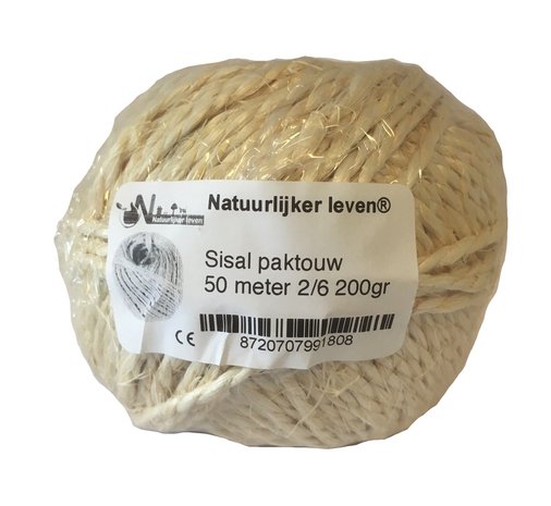 Sisal paktouw 50 meter 2/6 200gr