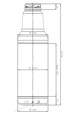 Sapflessen (Goud) 750 ml 