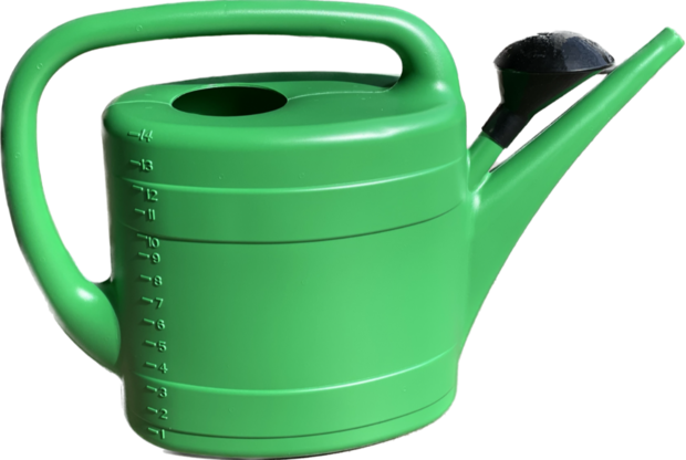 Gieter + sproeikop 14 Liter Groen