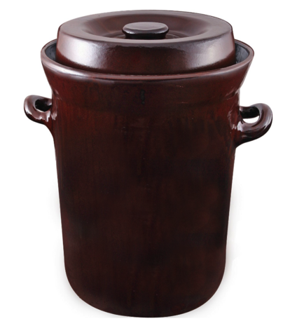 Zuurkoolpot bruin klassiek 15 liter