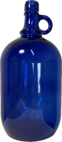Fles 2 L Azure blauw met oor