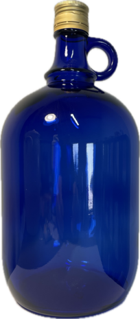 Fles 2 L Azure blauw met oor