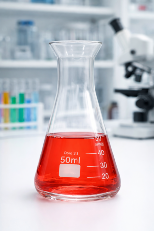 Natuurlijker leven Erlenmeyer 50 ml gegradueerd hittebestendig