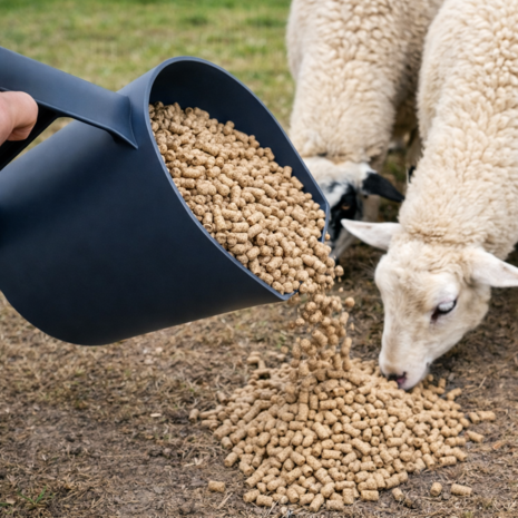 Natuurlijker leven voerschep 1kg (bekermodel) GRIJS