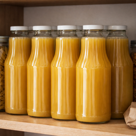 Natuurlijker leven sapfles met streepkraag 750 ml