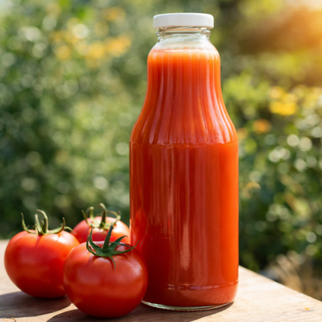 Natuurlijker leven sapfles met streepkraag 750 ml