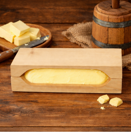 Botervorm rechthoek voor 150g boter - motief: Lam