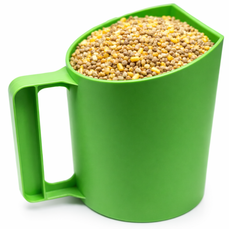 Natuurlijker leven voerschep 1kg (bekermodel) GROEN