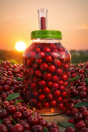 Glazenpot 5 liter met deksel en waterslot