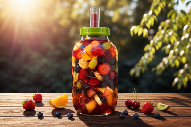 Glazenpot 5 liter met deksel en waterslot