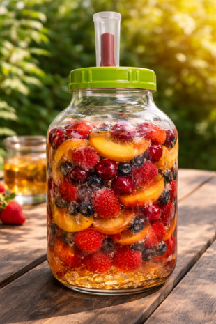 Glazenpot 5 liter met deksel en waterslot