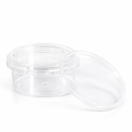 Ronde bakjes 300ml met deksel