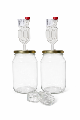 Natuurlijker leven&reg; set om te fermenteren met 2 potten van 1.7 Liter