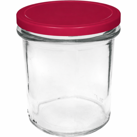 Jampotten 346 ml met twist-off deksel (bordeaux) 6 stuks