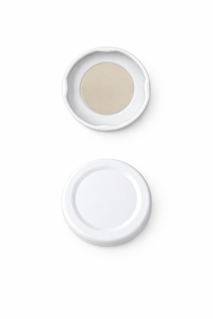 Twist-off deksel 43 mm wit 10 stuks