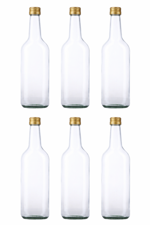 6 x Glazenfles Standaard 700ml