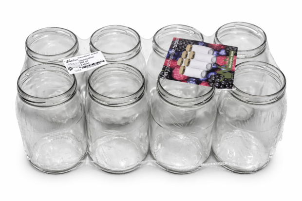 Inmaakpotten 900 ml exclusief deksel verpakt per 8 stuks