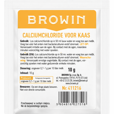 Calciumchloride voor kaas 10g