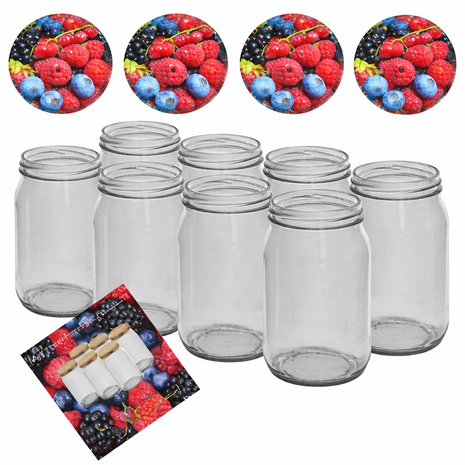 Inmaakpotten 500ml met twist-off deksels