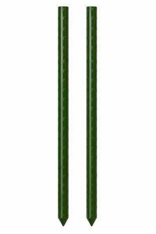 Bioogr&oacute;d tuinpalen - gecoat staal, 1,5 m, &Oslash;11 mm, 10 stuks