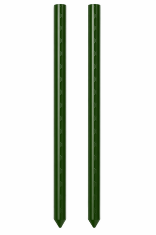 Bioogr&oacute;d tuinpalen - gecoat staal, 0,75 m, &Oslash;8 mm, 10 stuks