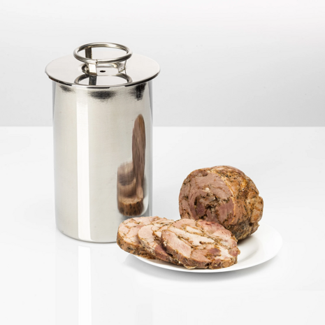 Multifunctionele pan met mand en hammaker