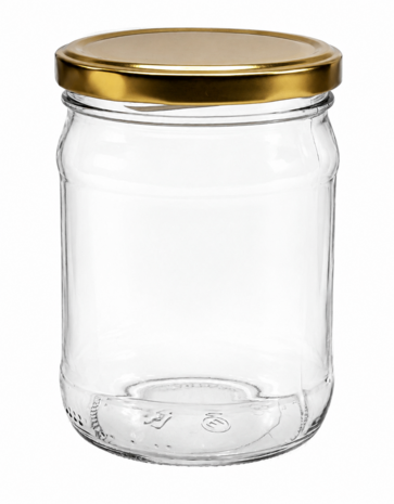 Glazenpotten 500 ml inclusief deksel verpakt per 6 stuks
