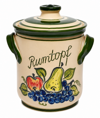 Rumtopf met fruitmotief 5 liter