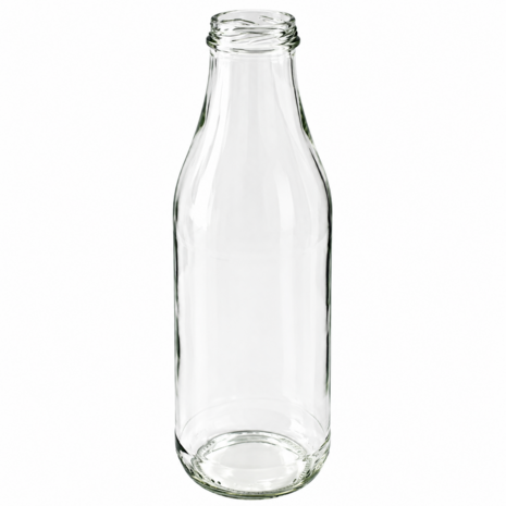 Glazen fles 1000 ml &ndash; geschikt voor pasteurisatie en voedselbewaring
