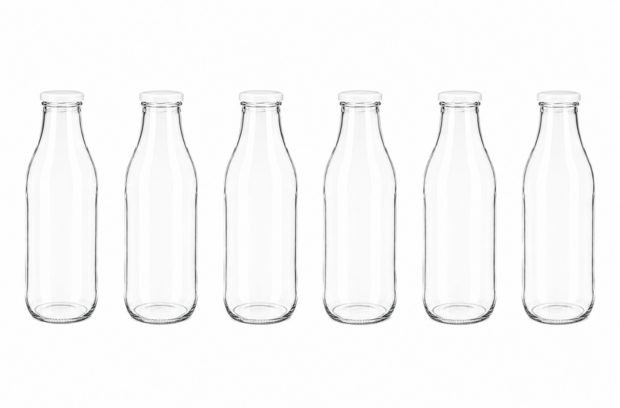 Sapfles 1000 ml 6x inclusief witte dop