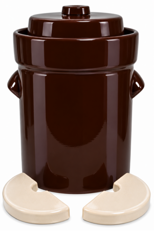 Zuurkoolpot 30 liter Bruin Modern