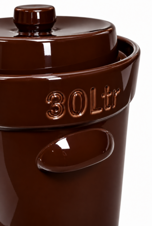Zuurkoolpot 30 liter Bruin Modern