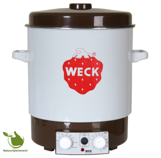 Weck canning kettle enamelled with thermostat semi automatic