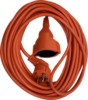 Verlengsnoer 10 meter oranje