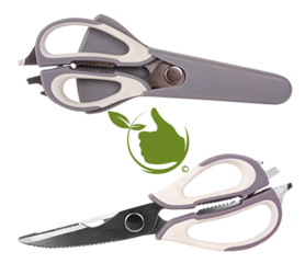 Multifunctional kitchen scissors with case