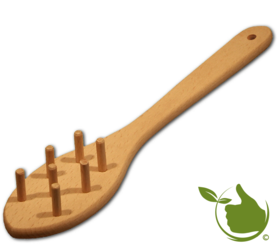 Spaghetti spoon made of beech wood 30cm