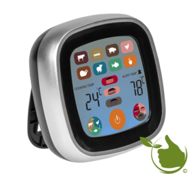 Electronic pin thermometer with LCD touch screen