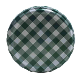 Twist-off lid Green / White block design, 82mm 10 in unit