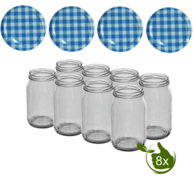 25 Fall Glasses 167ml Marmalade Jars Lids Mason Jars White 