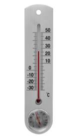Thermometer for outside or inside