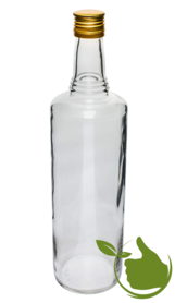 Glass bottle "three ring" 1 Litre (4 pieces)