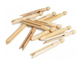 Clothespin pin on your nose