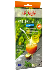 Glass straws - kinked