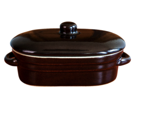 Earthenware bowl with lid