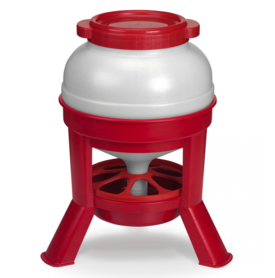 Feeding silo on legs Red 46x46x56.5cm