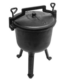 Cast iron hunting kettle 7 liters