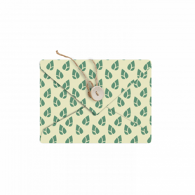 PEBBLY Bee's Wrap Beeswax Cloth with Button - Large