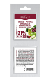 Bayanus yeast + nutrient solution - Universal 21% - 17g
